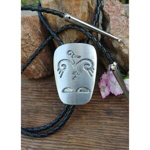 Vintage Southwestern Native Style Bird Bolo Tie By Florenta Of California